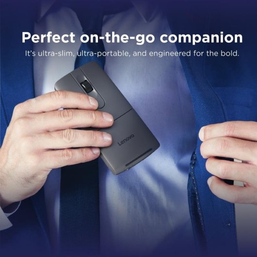 Mouse Lenovo 4Y51T62792 Bluetooth 4000 DPI Ambidestro Thunder Grey Ricaricabile