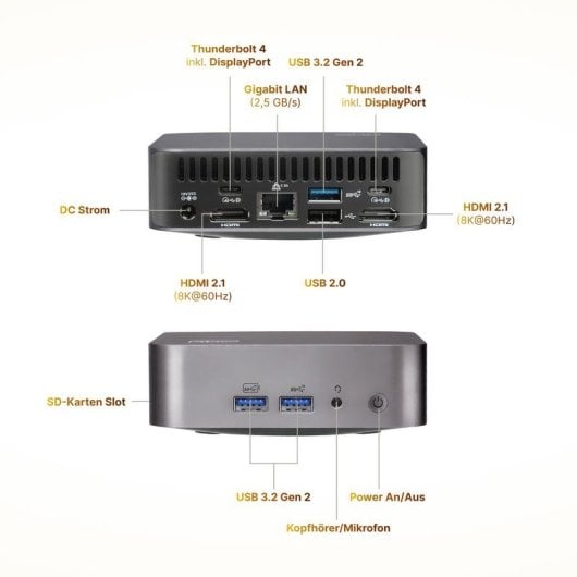 Mini PC FutureNUC NUCR78L Ryzen 7 8845HS 32GB 1TB SSD Radeon 780M Windows 11 Pro Wi-Fi 7