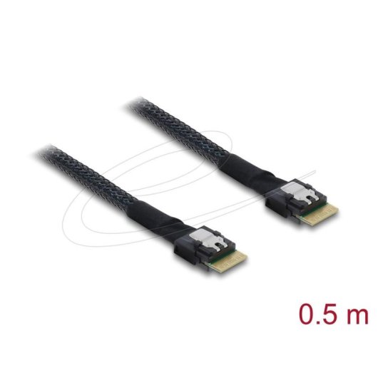 Cable DeLOCK 83016 Slim SAS SFF-8654 4i a Slim SAS SFF-8654 4i 0,5 m