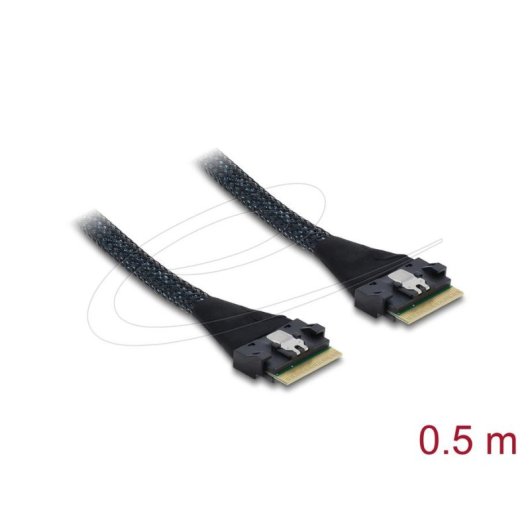 Cable SAS DeLOCK 82303 0,5 m Slim SAS SFF-8654 8i a Slim SAS SFF-8654 8i