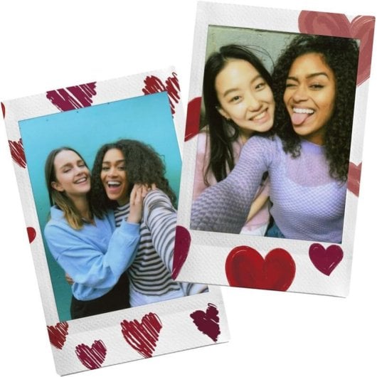 Película instantánea Fujifilm Instax Mini Film Heart 10 fotos diseño corazón
