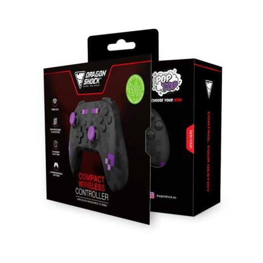 Controller Wireless Dragon Shock PopTop Bluetooth per Nintendo Switch e PC