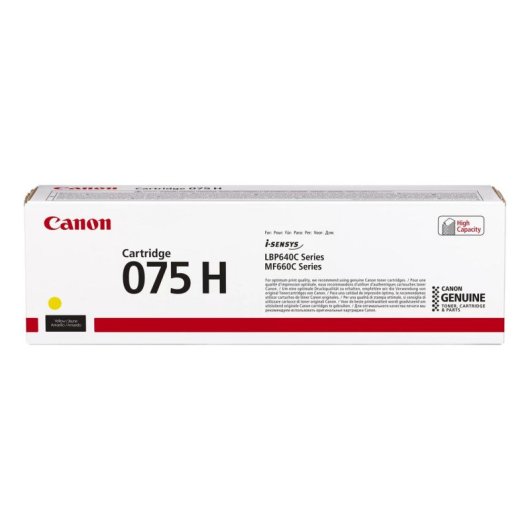Cartouche Toner Canon 075 H Jaune 2500 pages