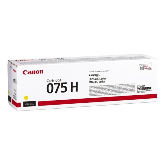 Cartouche Toner Canon 075 H Jaune 2500 pages
