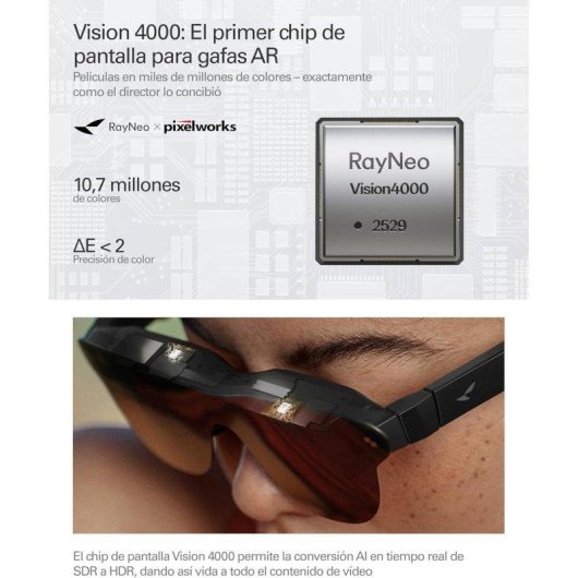 Óculos AR RayNeo Air 4 Pro Standard Edition Preto