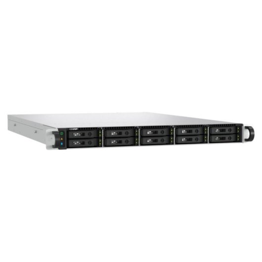 Servidor NAS rack 1U QNAP Ryzen 7 32GB DDR5 10 bahías 4xRJ45 Hot-Swap