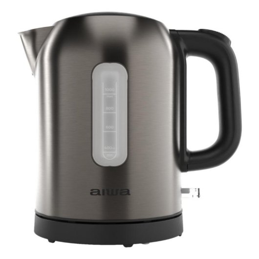Tetera eléctrica Aiwa KOTAN 1 L 2200 W acero inoxidable negro