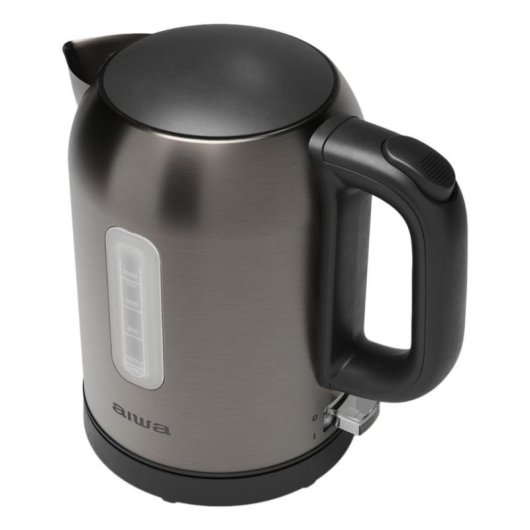 Tetera eléctrica Aiwa KOTAN 1 L 2200 W acero inoxidable negro