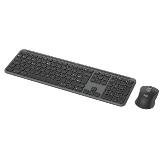 Tastatur Logitech Signature Slim Combo kabellos Bluetooth 5.1 mit Maus