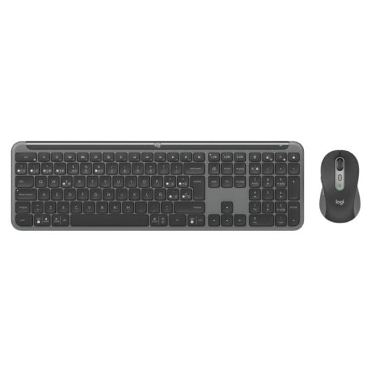 Tastatur Logitech Signature Slim Combo kabellos Bluetooth 5.1 mit Maus