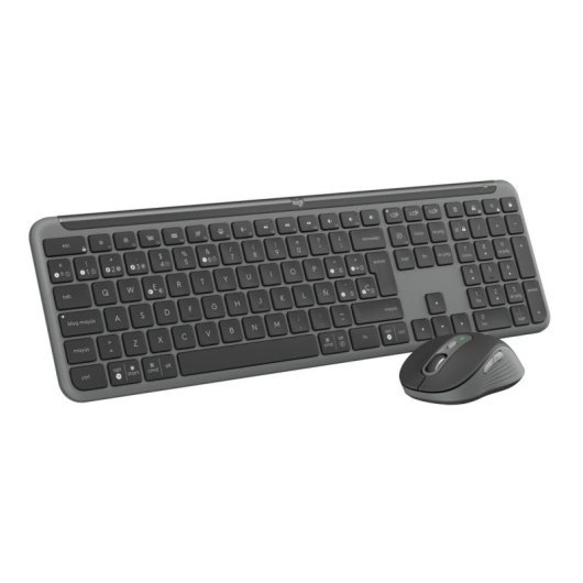 Tastatur Logitech Signature Slim Combo kabellos Bluetooth 5.1 mit Maus