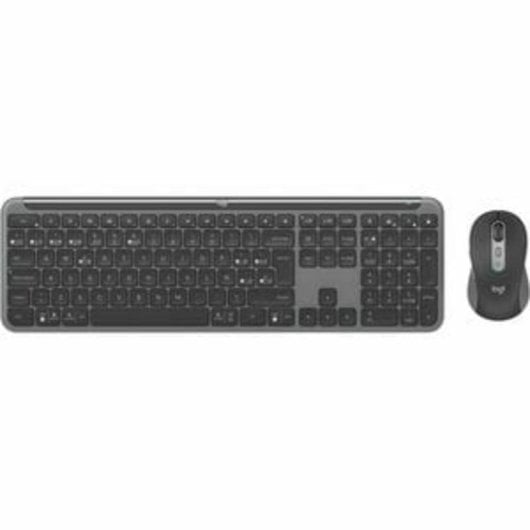 Tastatur Logitech Signature Slim Combo kabellos Bluetooth 5.1 mit Maus