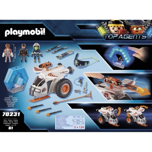 Jeu Playmobil Top Agents 70231 Action Aventure 6 ans Multicolore