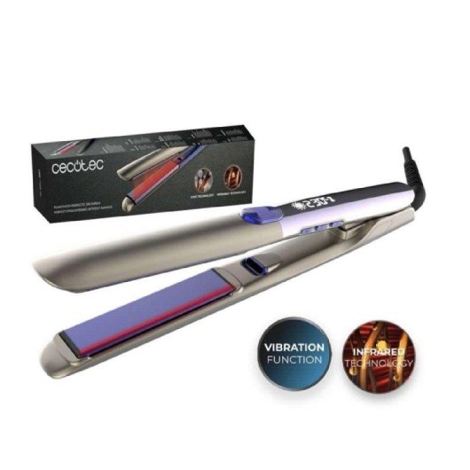 Plancha de Pelo Cerámica Turmalina Cecotec Lisse i-Twerk Pro Elite 230ºC Autoapagado Iónica Negro