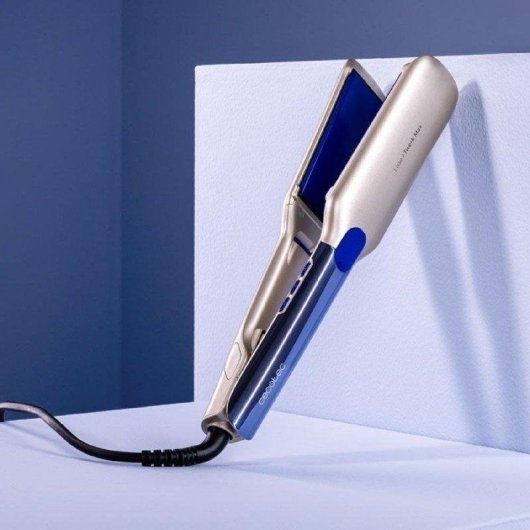 Lisseur Céramique Tourmaline Cecotec Lisse i-Twerk Max 230ºC Ionique Arrêt Automatique Écran Noir