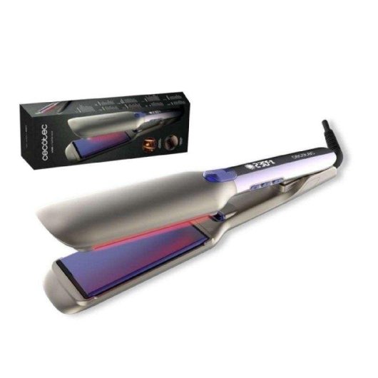 Lisseur Céramique Tourmaline Cecotec Lisse i-Twerk Max 230ºC Ionique Arrêt Automatique Écran Noir