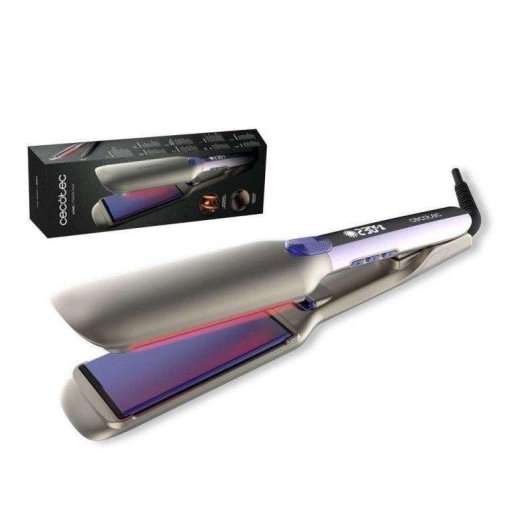 Lisseur Céramique Tourmaline Cecotec Lisse i-Twerk Max 230ºC Ionique Arrêt Automatique Écran Noir