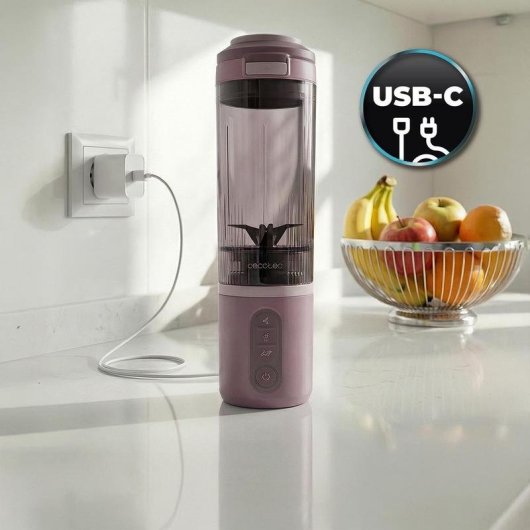 Batidora Portátil Candy Power Titanium Shake2Go 180W Vaso 600ml USB-C