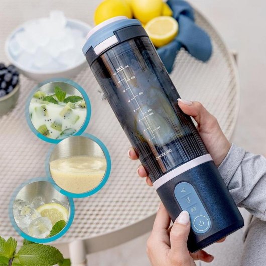 Batteuse Portative Power Titanium Shake2Go Dark 600ml 180W