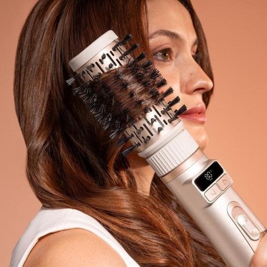 Spazzola Modellante CeramicCare 2in1 Gyro 1000W Ceramica Ionica 3 Temperature 2 Testine Rotanti
