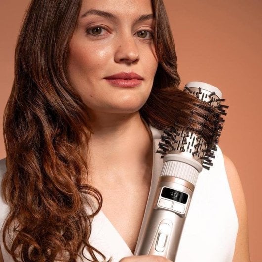 Spazzola Modellante CeramicCare 2in1 Gyro 1000W Ceramica Ionica 3 Temperature 2 Testine Rotanti