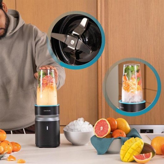 Batidora Power Titanium 1000 Push2Go Duo 1000W 2 vasos 700ml