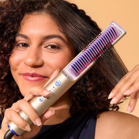 Plancha de Pelo Iónica Instant Lisse iSphere 200ºC 3 Ajustes Autoapagado Infrarrojos Negro