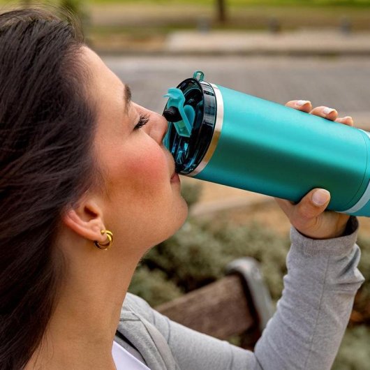 Batidora Power Titanium Shake2Go Candy Steel 180W Vaso 600ml