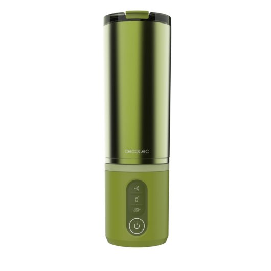 Batidora Power Titanium Shake2Go Olive Steel Vaso metal 600ml 180W