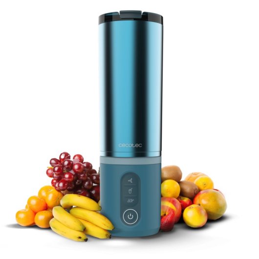 Batidora Power Titanium Shake2Go Lagoon Steel 180W 600ml USB-C