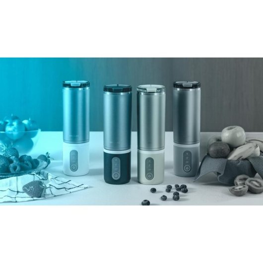 Batidora Power Titanium Shake2Go Dark Steel 180W 600ml USB-C