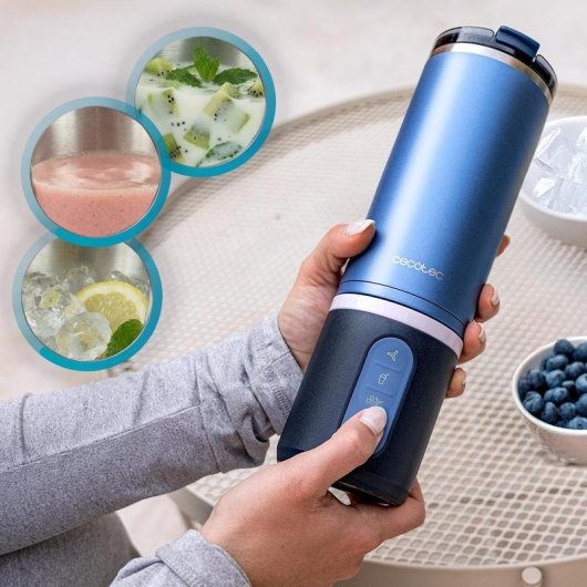 Batidora Power Titanium Shake2Go Dark Steel 180W 600ml USB-C