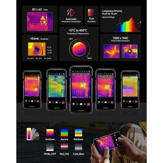 Ulefone Armor 27T Pro 5G 12GB 256GB 6,78" Schwarz Wärmebildkamera