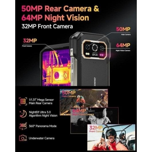 Ulefone Armor 27T Pro 5G 12GB 256GB 6,78" Schwarz Wärmebildkamera