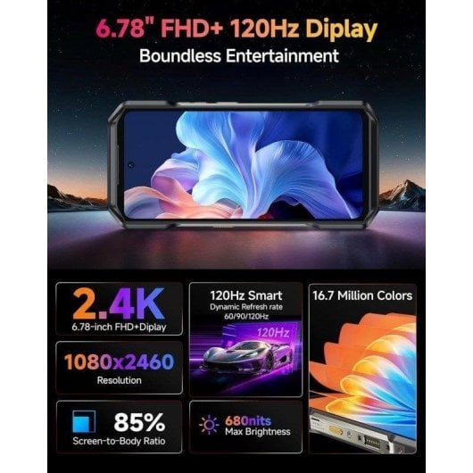 Ulefone Armor 27T Pro 5G 12GB 256GB 6,78" Schwarz Wärmebildkamera