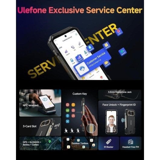 Ulefone Armor 27T Pro 5G 12GB 256GB 6,78" Schwarz Wärmebildkamera