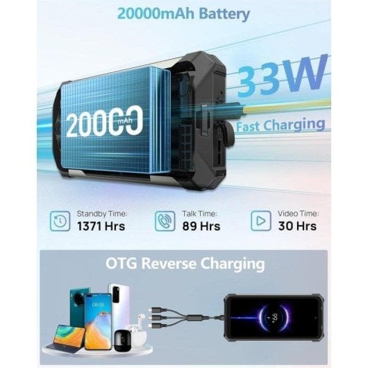 Ulefone Rugking 5 Pro 4G 8GB 256GB 6.78" Negro