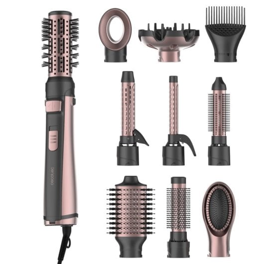 Spazzola Modellante Multifunzione CeramicCare 10in1 AirBrush Gyro 1100W Ceramica Ionica 3 Temperature 10 Accessori
