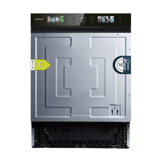 Geschirrspüler Bolero 6620 S-BI 15 Maßgedecke Klasse C mit Inverter-Motor und FullColor XXL Display