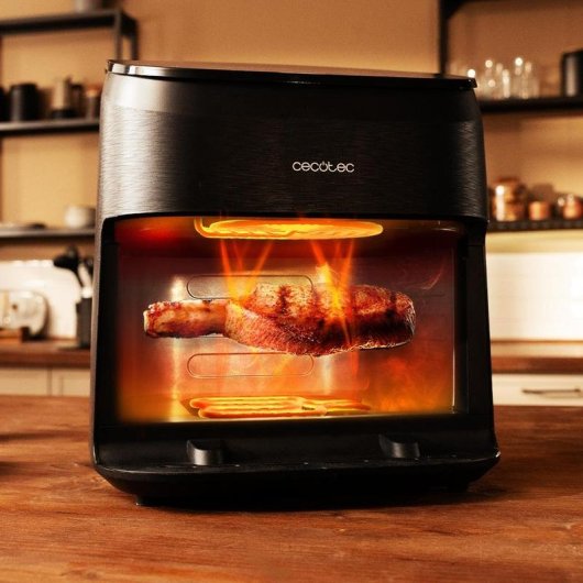 Freidora de Aire Cecotec Cecofry&Grill Smokin' 6500 6,5L 2200W Doble Grill Ahumador