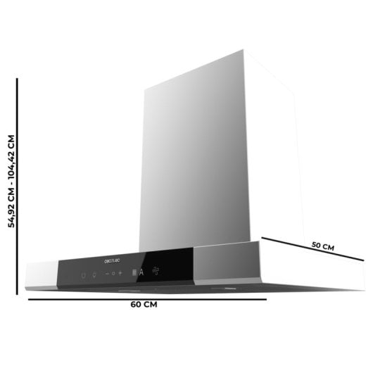 Campana extractora Bolero Flux TT 609500 Slim Umluft 60cm mit Gestensteuerung
