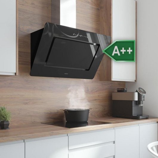 Campana extractora Bolero Flux DT 908002 Decorativa 90cm con control táctil y filtros de carbono