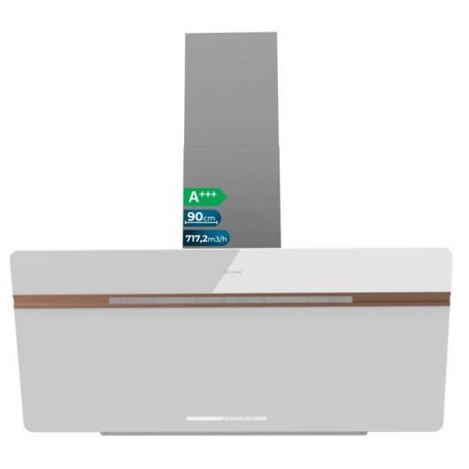 Hotte aspirante Bolero Flux DT 907500 90cm Recirculation avec WiFi et contrôle tactile, design moderne