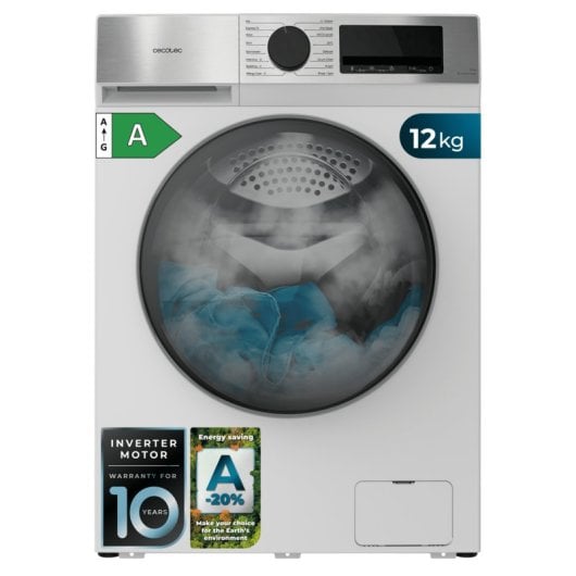 Lavadora Bolero DressCode 12450 Inverter Carga Frontal 12Kg 1400rpm A-20% Blanca