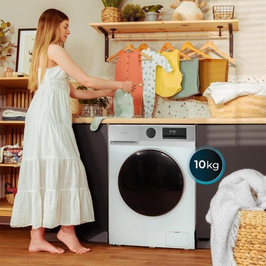 Máquina de Lavar Roupa Bolero DressCode 10450 10 Kg 1400rpm A-10% Branco Inverter Plus