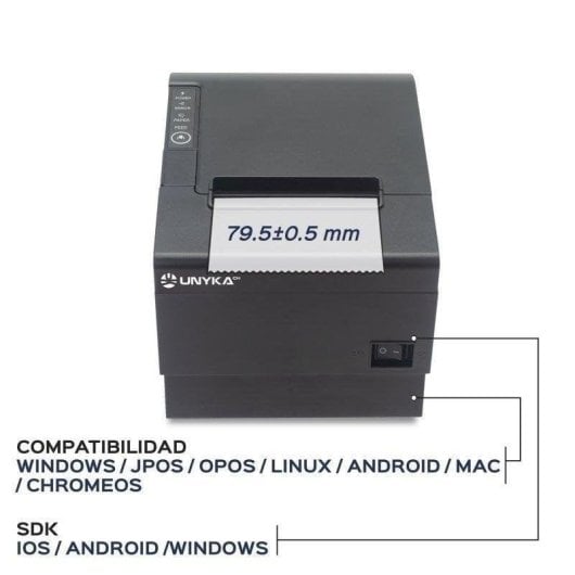Impresora UNYKAch POS6 con USB + Bluetooth