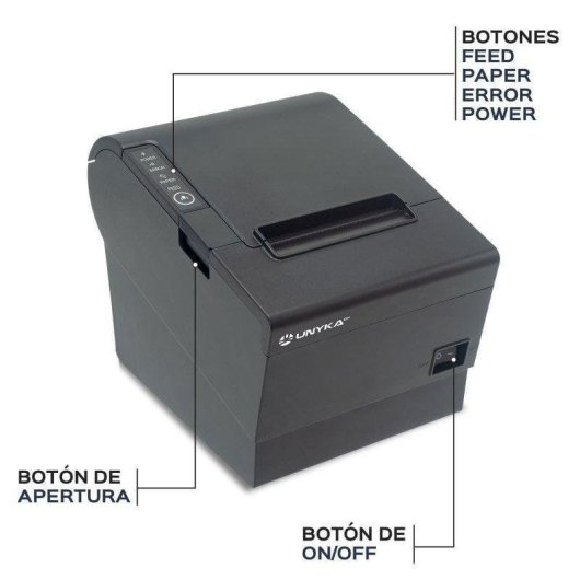 Impresora UNYKAch POS6 con USB + Bluetooth