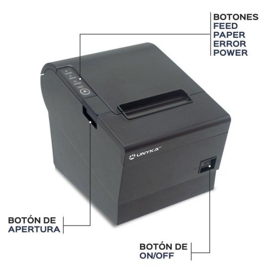 Impressora Térmica POS6 UNYKAch com USB + Bluetooth