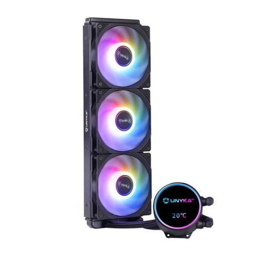 Refrigeración Líquida UNYKAch AquaStorm Neo 360 393mm 3 Ventiladores ARGB