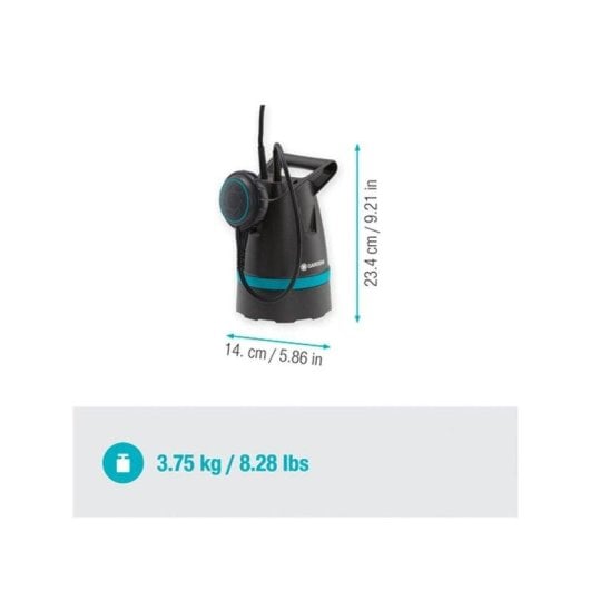 Bomba Sumergible Gardena 8600 Basic 400W Negra